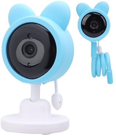 Luocute Baby Monitor med Kamera och Ljud, 1080p HD WiFi Baby Camera med Voice Intercom Two Way Talk, Smart Breathing Sound Surveillance, Mobile App, Manual Pan Tilt