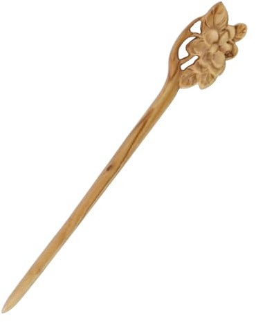 Hoite Handgjorda antika kinesiska japanska trä hårpinnar ätpinnar trä vintage retro snidad lång sjal nålar pinnar hårnålar klämmor hårstyling nålar tillbehör