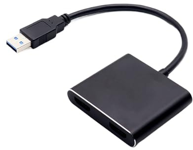 Till USB - USB till adapter, Scart Too Hdmmi omvandlare, 1080P grafikskärmkabel, skal av aluminiumlegering, dator bärbar dator TV projektor användning tillbehör, Plug and Play 20 cm kabelförlängare