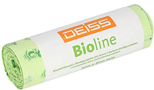 Bio-Müllbeutel DEISS Bioline 30 L, kompostierbar, 500 Stück