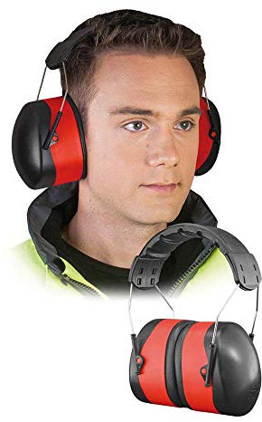 Reis OS-STRONG Gehörschützer, Rot-Schwarz, Uni (M) Größe, 1 Stück