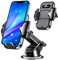 Blukar Car Phone Holder, Adjustable Car Phone Mount Cradle 360° Rotation - 4 in 1 Super Stable for Dashboard/Windscreen/Air Vent, One Button Release for All 4.7 to 6.7 inch Smartphones