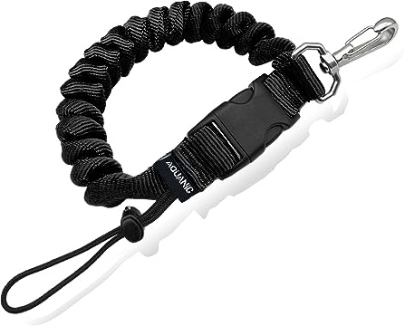 nitescuba Câble spiralé pour la plongée, accessoires de plongée, cordon à ressort anti-perte avec boucle à dégagement rapide pour appareils photo sous-marins et feux flash de plongée