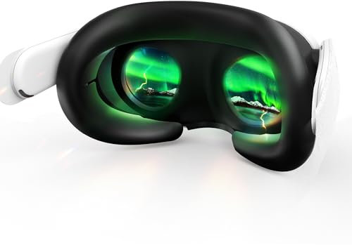 AMVR Gesichtsabdeckung Kompatibel mit Meta/Oculus Quest 3-Headset-Zubehör, bequemes Silikon-Gesichtskissenpolster passt zur Gesichtsoberfläche, verbessern Sie Ihr Spielerlebnis