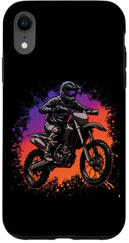 Motocross Pilote Moto Cross Enduro Conduite Offroad Coque pour iPhone XR