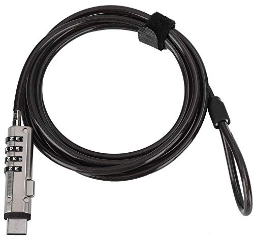 Laptop Cable Locks Combination Cable Lock 4 Digital Password Security Anti Theft Lock for USB Devices Equipment Notebook Computer