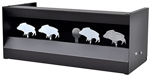 JUNZAI Magnetischer Scheibenkasten 4 + 1 Ziele Wildschwein-Design, Schießstände, Shooting Target Airsoft, Shooting Target, Airsoft Zielscheiben,