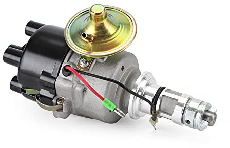 Distributore accensione Lucas 25D 45D DM2 Ignition a massa negativa con anticipo a vuoto, compatibile con Mini MGB Triumph Morris Minor MGA Auto Classiche Distributore accensione con anticipo a vuoto