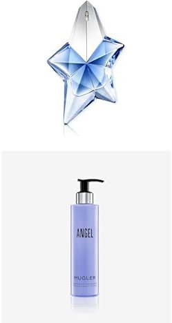 MUGLER Angel Eau de Parfum, Perfume para Mujer, Aroma Gourmand con Notas de Ámbar, Fragancia Fascinante, 50 ml + MUGLER, Angel, Loción Corporal Perfumada, 200 ml