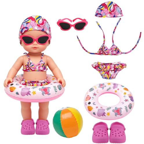 Set da Nuoto per Bamboles,Costume da Bagno per Bambole,Vestiti per bamboler