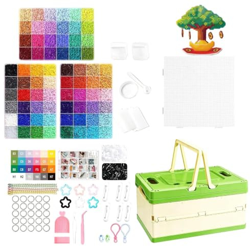 Kit Créatif Perles à Repasser Fournitures pour la Création de Décorations
