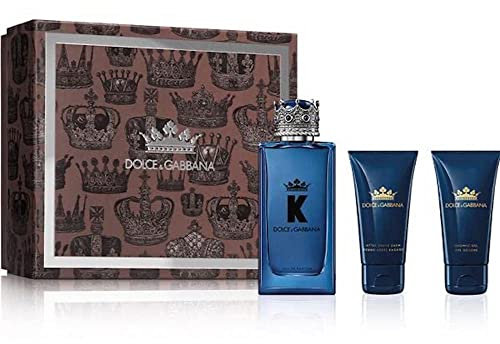 Dolce & Gabbana K 3 Piece Gift Set: Eau De Parfum 100ml - Aftershave Balm 50ml - Shower Gel 50ml, 6.6 fluid_ounces