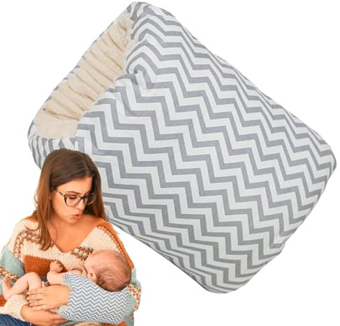 Coussin d'allaitement confortable et lavable avec bras pour l'allaitement et le biberon, voyage, maman