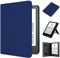TOKILO Hülle for Kindle 6 eReader (11. Gen, 2024/2022 Release), Premium PU Leather Case with Auto Wake/Sleep Hand Strap Foldable Stand Card Slot, Navyblau