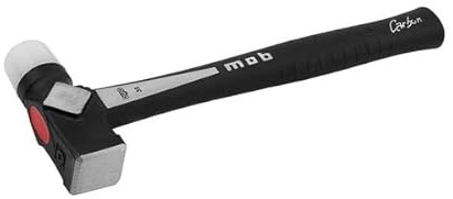 Mob Marteau Duo Carbon 32 mm – Marteau Professionnel à Manche Fibre de Carbone, Résistant et Léger pour Bricolage et Chantier
