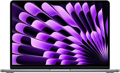 2024 Apple Macbook Air med Apple M3-chip med 8CPU & 10GPU (15-tum, 8GB RAM, 512GB SSD Kapacitet) (QWERTY English) Rymdgrå (Renoverad)