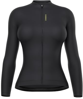 INBIKE Maillot Ciclismo Mujer Largo MTB Bicicleta Outdoor Deporte Secado Rápido con Estampados Reflectantes LY4091
