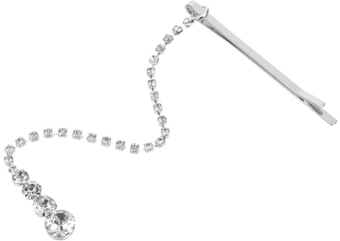 SOIMISS Bijou de Front en Alliage Argenté Strass Étincelants Accessoire de Tête Léger et Solide pour Mariage et Fêtes Ornement Élégant pour Mariée et Cérémonie