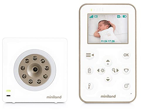 Miniland - Vigilabebés de máxima portabilidad y Panel Frontal táctil.