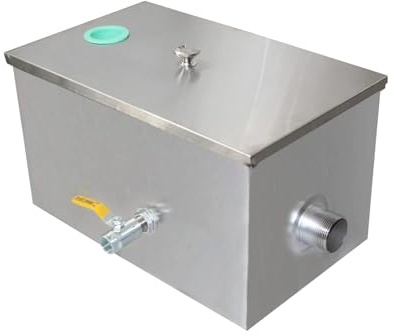 Bac a graisse restaurant sous plonge inox separateur graisse cuisine 1 entrée bac dégraisseur intercepteur de piège à graisse