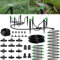 Tivddikun Irrigation System Kit, 50FT+50FT Garden Watering System, DIY Saving Water Automatic Drip Irrigation Kits for Garden Greenhouse Flower Bed Patio Lawn
