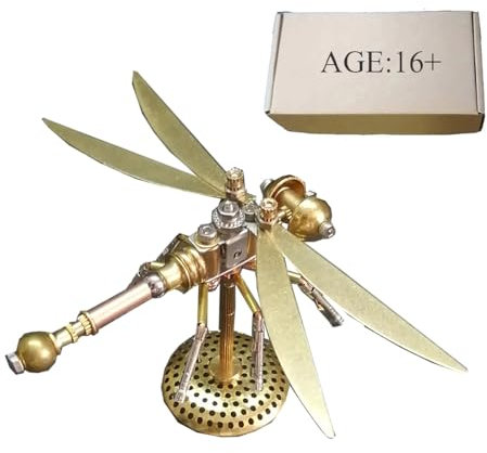 BlocteckToy 3D Metal Puzzles Insect for Adults, 3D Mechanical Dragonfly Metal Jigsaw Puzzle Home Decor for Birthday Christmas (100PCS)