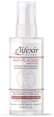 Elifexir | Aceite Anti-Flacidez Bakuchiol | Reafirma, Regenera, Hidrata y Aporta Elasticidad | Con Bakuchiol, Centella Asiática y Rosa Mosqueta BIO | Apto Embarazadas | 100 ml