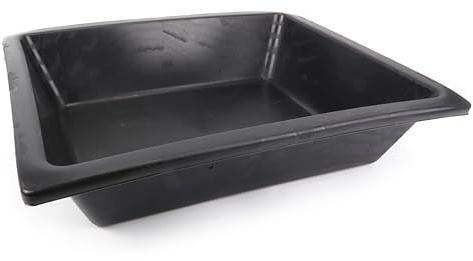 Bac à béton - 15 L, fabriqué en plastique résistant, idéal pour les mélanges, manipulation et nettoyage faciles. Parfait pour les travaux sur chantier