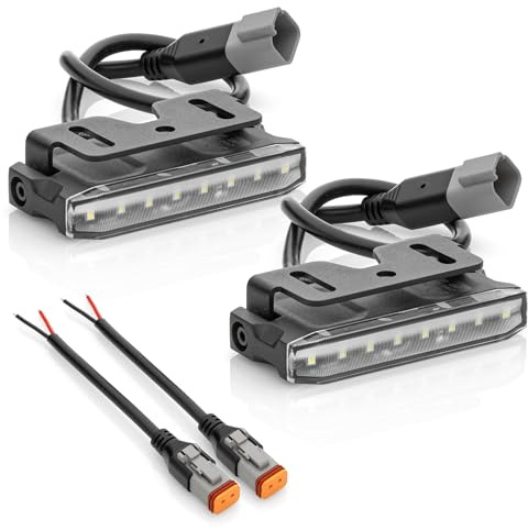 LED-MARTIN GX1700 – Faro di retromarcia – 1700 lm – particolarmente piatto – 12 V/24 V – Certificazione ECE-R148 – 100% consentito (cavo da 350 mm con alloggiamento della penna tedesca DTT, 2)