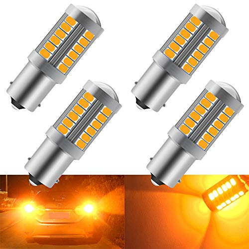 4 pz Ambra 1156 BA15S P21W 5630 33SMD LED lampadine a LED 900LM Super Bright LED Indicatori di direzione Coda luce di parcheggio 12-30 V 3.6 W