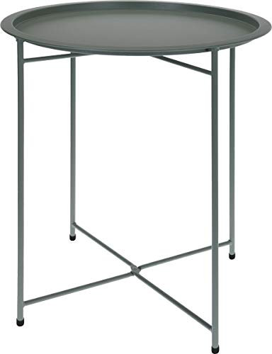 made2trade Beistelltisch, Nachttisch, Kaffetisch fürs Wohn- und Schlafzimmer aus Metall in Grün - 52cm