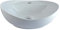 1x Handwaschbecken Keramikwaschbecken oval eckig klein Aufsatz Waschbecken Keramik Bad 40,5cmL x 32,5cm B