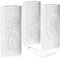 COM-FOUR® 3x humidificateur d'air en céramique - évaporateur de radiateur pour humidifier l'air ambiant - évaporateur d'eau - évaporateur de chauffage (03 pièces - gaufrage fleur)