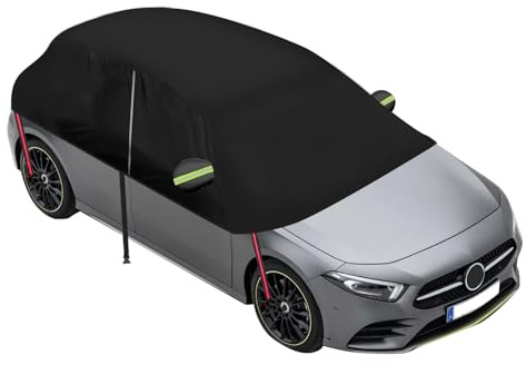 Mezza copertura per auto per Mercedes Benz Classe A 2012 – 2017, 420D Oxford impermeabile, protezione per tutte le condizioni atmosferiche, protezione da sole, pioggia, polvere, UV, con cerniera lato