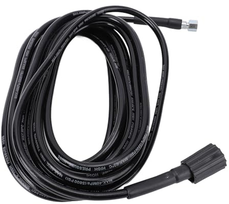 RiToEasysports Waschmaschinenschläuche, 1,8 M, Hochdruckreiniger-Schlauch, Universeller Gummi-Metall-Anschluss, Ersatz für Auto, Wohnmobil, Boot, Zuhause, Betonreinigung (10M)