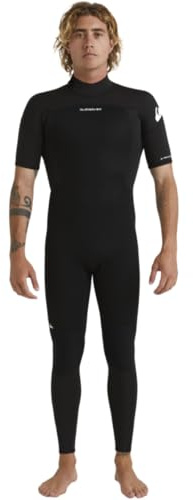 Quiksilver Prologue 2026 - Traje de neopreno de manga corta con cremallera trasera para hombre, 2/2 mm, color negro