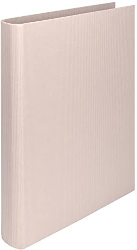 Rössler SOHO Ringbuch A4 | Ringmappe | Ringordner schmal | Ringhefter | Ordner A4 schmal | 2 Ring | Ringbuchordner | 54x280x321 mm | 25mm Füllhöhe | 1 Stück | Farbe: Rosa | Powder