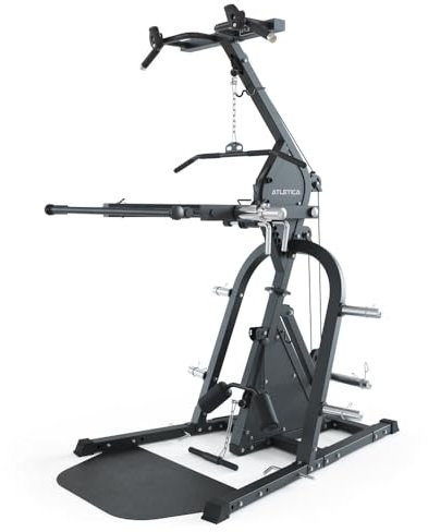 ATLETICA Triton | Multigym Triplex Station | Ganzkörpertraining auf kompakten Raum | Latzugstation mit Klimmzugstange | Hebelarme Variants Triton Basic