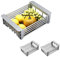 MAGIC SELECT 2X Cesta Escurridor Telescópica. Bandeja de Drenaje para Fregadero Extensible de Acero Inoxidable para Secar Cubiertos y Platos. Escurreplatos para Lavar Frutas y Vegetales.