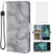 Asuwish Phone Case for Nokia G21/G11 with Tempered Glass Screen Protector and Marble Wallet Cover Flip Card Holder Slot Stand Leather Kickstand Mobile Cell Accessories G 21 11 6.5 Women Men Black
