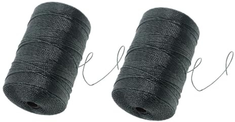 SEWACC 2 Cuerda Trenzada de Nylon Multiusos para Pesca de Línea de Pesca Resistente para Redes Ataduras y Camping