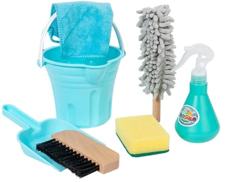 harayaa Kinderputzset, Rollenspiel Zum Putzen, für Kinder Ab 3 Jahren. Enthält Putzutensilien: Staubwedel Und Sprühflasche.