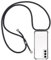 CHIMUCO Handykette Hülle kompatibel mit Samsung Galaxy S22, Handyhülle Handy Necklace Hülle mit Band Schutzhülle Kordel zum Umhängen Transparent Weich TPU Silikon Tasche, Schwarz