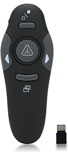 Clicker per Presentazioni, Telecomando per Presentatore Wireless Ergonomico con Ricevitore Wireless USB, Telecomando per Presentazioni PPT per Ufficio per Computer Laptop