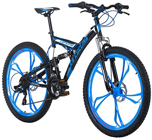 KS Cycling Mountainbike Fully 26 Topspin schwarz-blau RH 51 cm