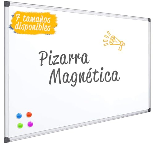 Tableau Blanc Magnétique, Tableau Blanc pour Mur, Tableau Feutre Aluminium, Tableau Blanc Magnétique pour Usage Scolaire, Professionnel ou Personnel, Surface Lisse et Brillante - Ofituria (60x45cm)