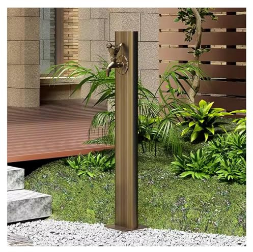 Outdoor Frost-Resistant Water Column for Garden Irrigation - Independent Vertical Fountain Column with Ground Faucet for Winter Use