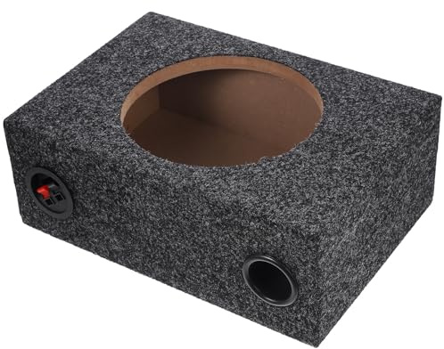 CALLARON Caisson de Basses 8 Pouces Scellé pour Voiture Boîtier en Bois Léger, Installation Simple pour Système Audio Automobile, Amélioration Audio DIY pour Expérience Immersive