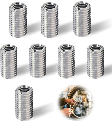 ZAMXHUG 8 piezas rosca m12 a m10,15 mm de acero inoxidable, rosca M12 a M10, adaptador de rosca, insertos roscados, manguito de rosca, manguitos de rosca, juego de reducción de rosca