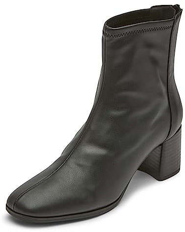 Rockport Damen Violetta Stretch Mode-Stiefel, Schwarz Synthetik, 43 EU Weit